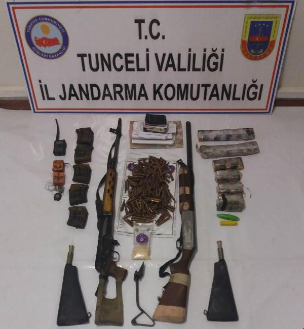 Nazımiye ve Mazgirt’te PKK’ya ait 9 sığınak imha edildi