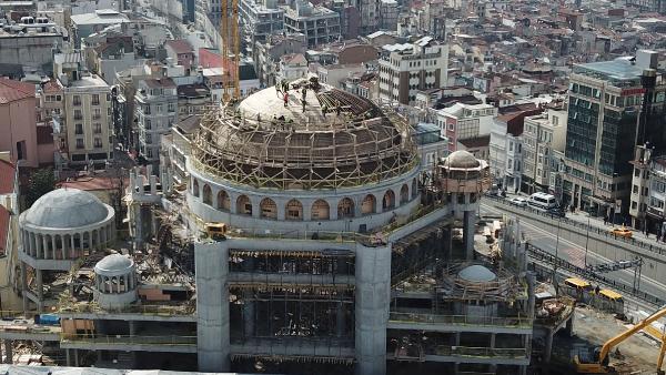 Taksim Camii’nin kaba inşaatının yüzde 85’i tamamlandı
