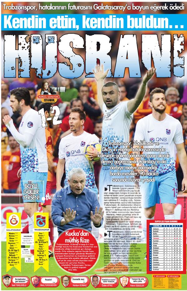 Trabzonspor düşüşte