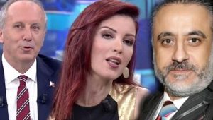 CHP'nin Cumhurbaşkanı adayı Muharrem İnce, Habertürk'ün  canlı yayında gazeteci