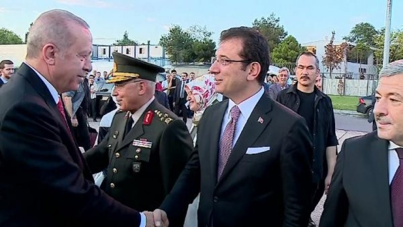 İmamoğlu, Cumhurbaşkanı Erdoğan’ı böyle karşıladı