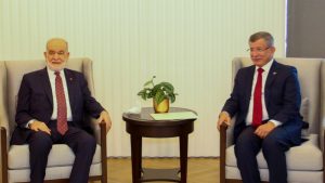 Saadet Partisi Genel Başkanı Temel Karamollaoğlu, Gelecek Partisi Genel Başkanı