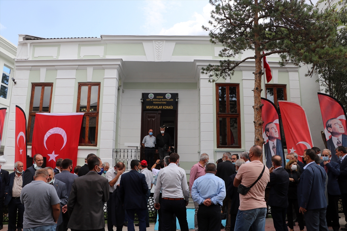 Edirne'de Muhtarlar Konağı hizmete açıldı
