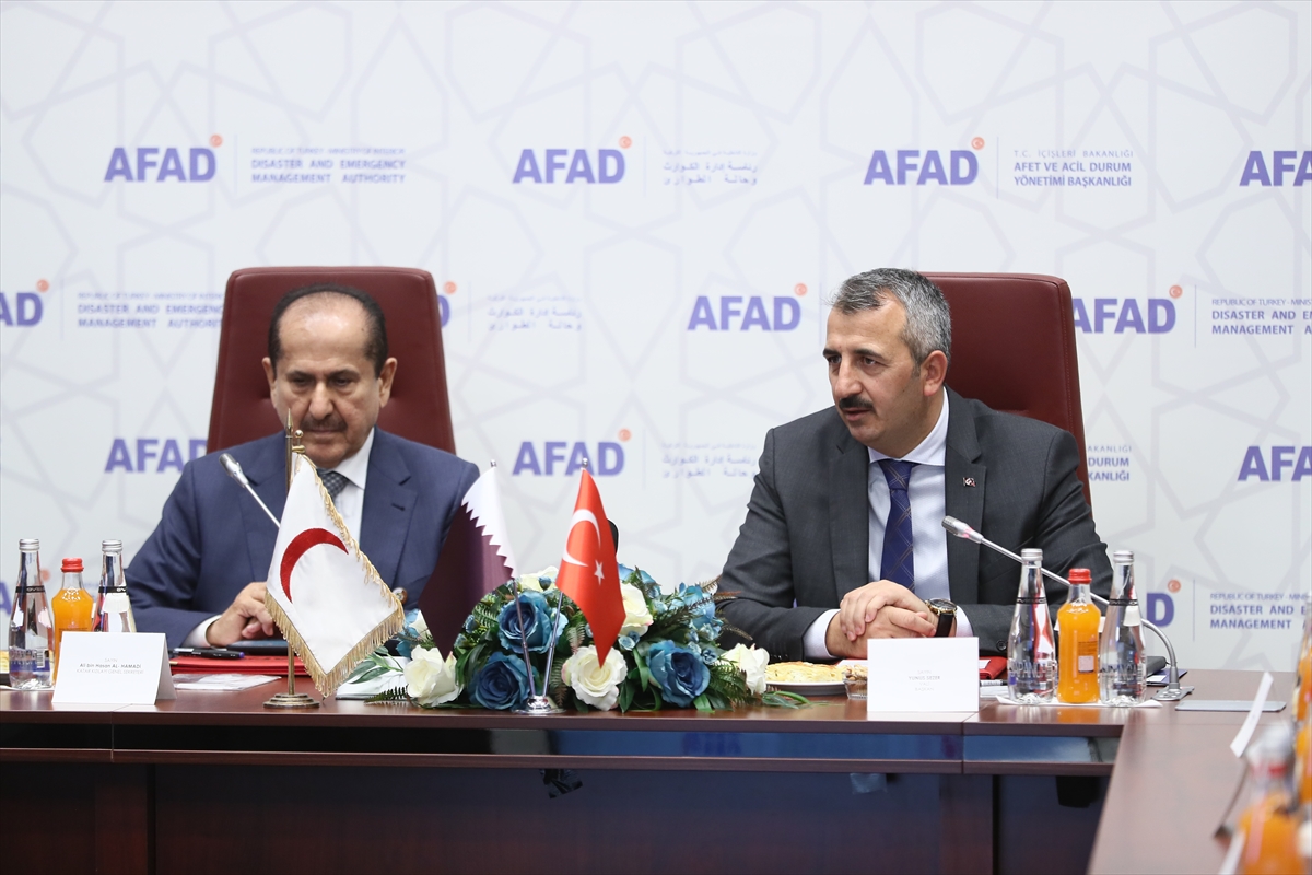 AFAD ile Katar Kızılayı arasında yardım protokolü imzalandı