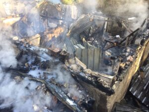 AMASYA (AA) – Amasya'nın Suluova ilçesinde bir evde çıkan yangın,