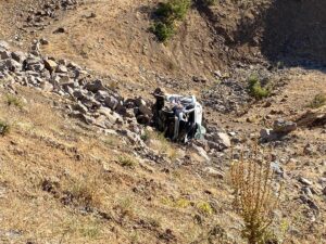 BİNGÖL (AA) – Bingöl'ün Solhan ilçesinde ambulans ile otomobilin çarpışması