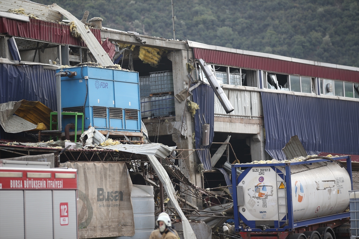 GÜNCELLEME 2 – Bursa'da kimya fabrikasında meydana gelen patlamada 1 işçi öldü, 6 işçi yaralandı