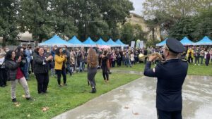 EDİRNE (AA) – Edirne Karaağaç Kabak Festivali renkli görüntülerle başladı.