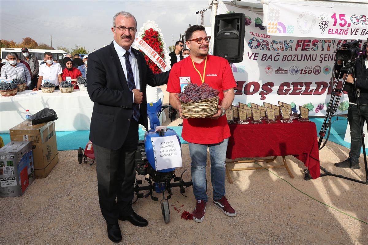 Elazığ'da 15. Geleneksel Orcik ve Bağ Bozumu Festivali yapıldı
