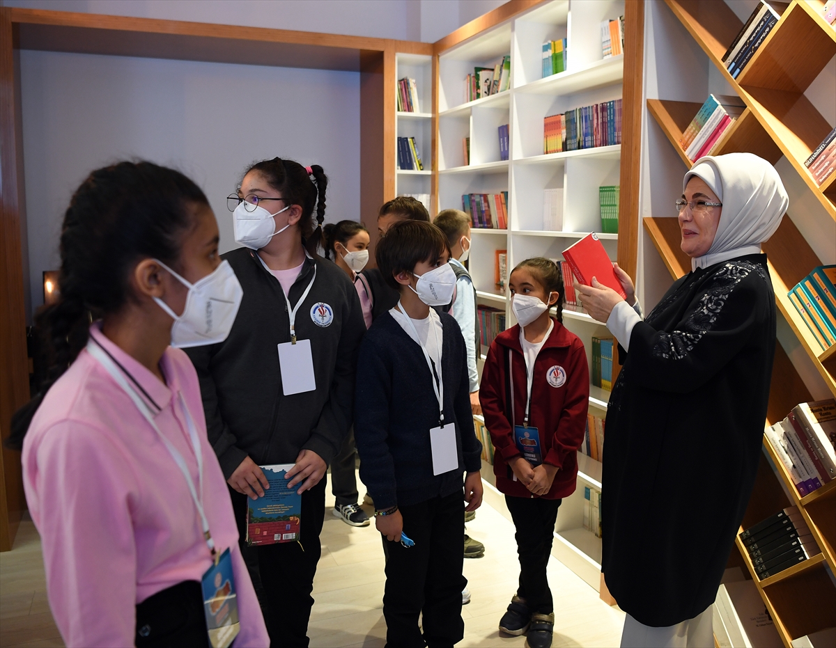 Emine Erdoğan, “Kütüphanesiz Okul Kalmayacak Projesi” Tanıtım Toplantısı'nda konuştu: