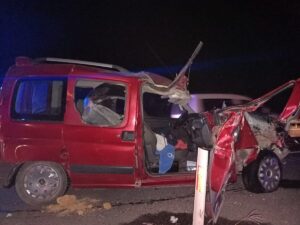 ESKİŞEHİR (AA) – Eskişehir'in Sivrihisar ilçesinde meydana gelen zincirleme trafik