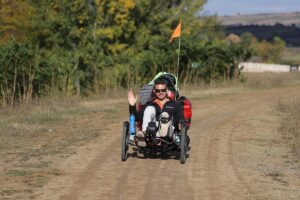 EDİRNE (AA) – Elektrikli yatay bisikletle dünya turuna çıkan Fransız