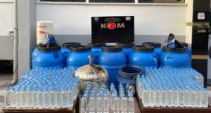MALATYA (AA) – Malatya'da 2 bin 297 litre sahte içki