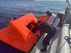 MUĞLA (AA) – Muğla'nın Marmaris ilçesinde Yunan sahil güvenlik unsurlarınca