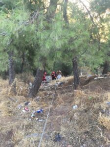 MUĞLA (AA) – Muğla'nın Marmaris ilçesinde uçuruma yuvarlanan ATV arazi