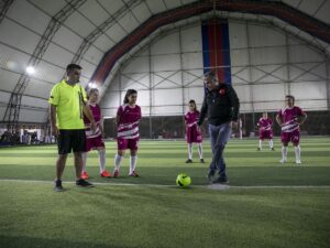 MERSİN (AA) – Mersin Büyükşehir Belediyesince düzenlenen "Geleneksel Futbol Turnuvası'na"