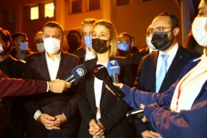 NEVŞEHİR (AA) – Nevşehir'de öğrencileri taşıyan iki otobüsün karıştığı trafik