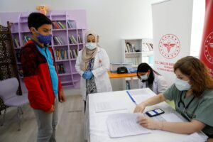 SAMSUN (AA) – Samsun'da ortaokul öğrencilerine, yeni tip koronavirüs (Kovid-19)