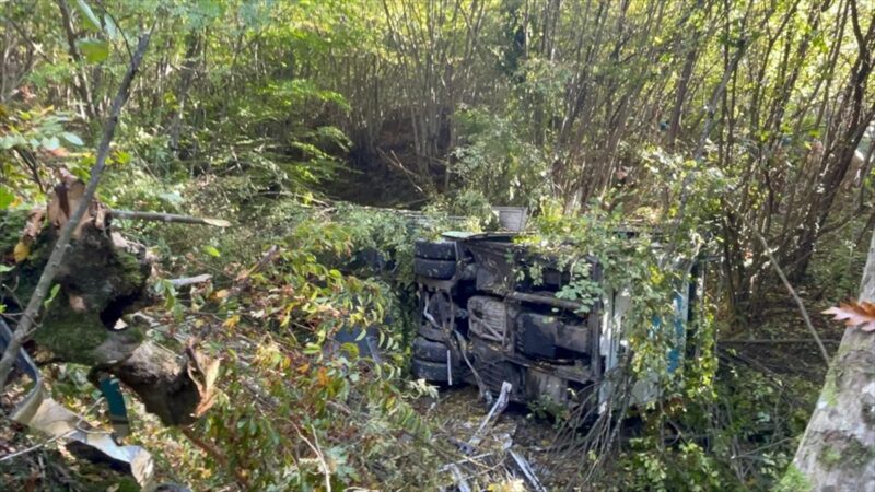 Samsun’da yolcu otobüsü uçuruma devrildi