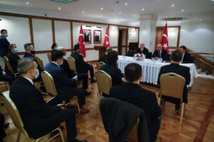 - "Rusya ile olumlu ilişkiler içerisindeyiz. İki ülke liderlerinin bu