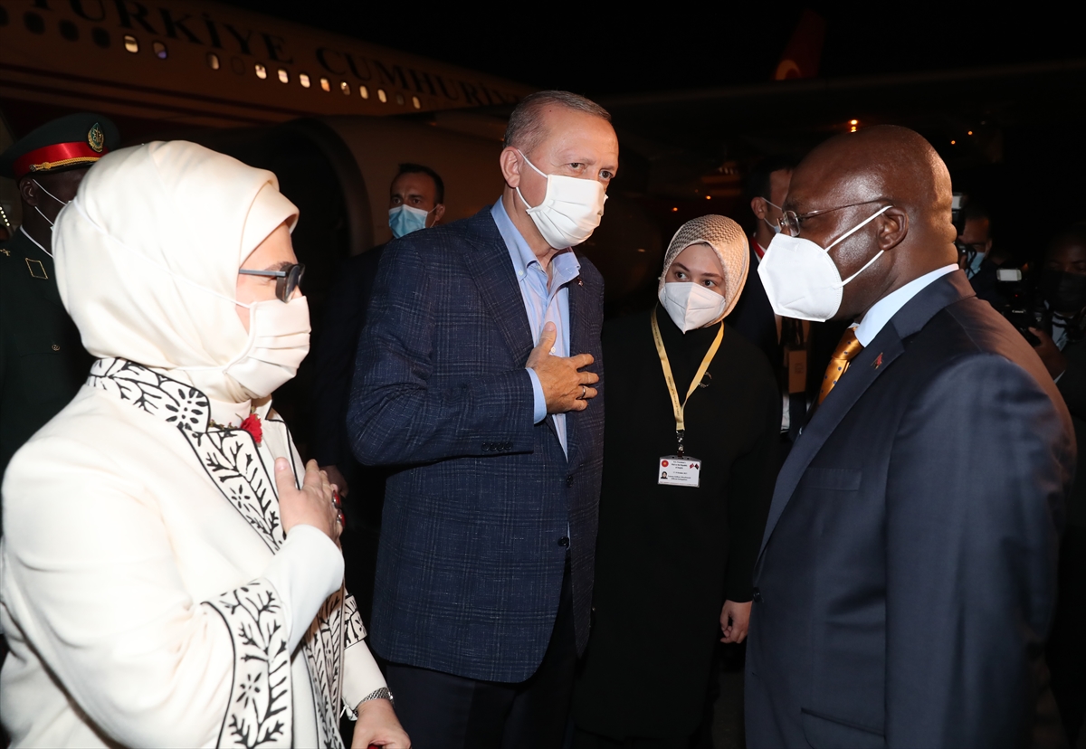Türkiye Cumhurbaşkanı Erdoğan Angola'ya geldi