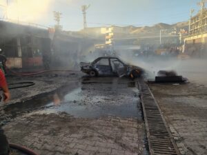 VAN (AA) – Van'ın Özalp ilçesinde sanayi sitesindeki bir iş