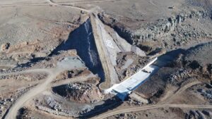 AĞRI (AA) – Ağrı'nın Taşlıçay ilçesinde yapımı devam eden Derecek