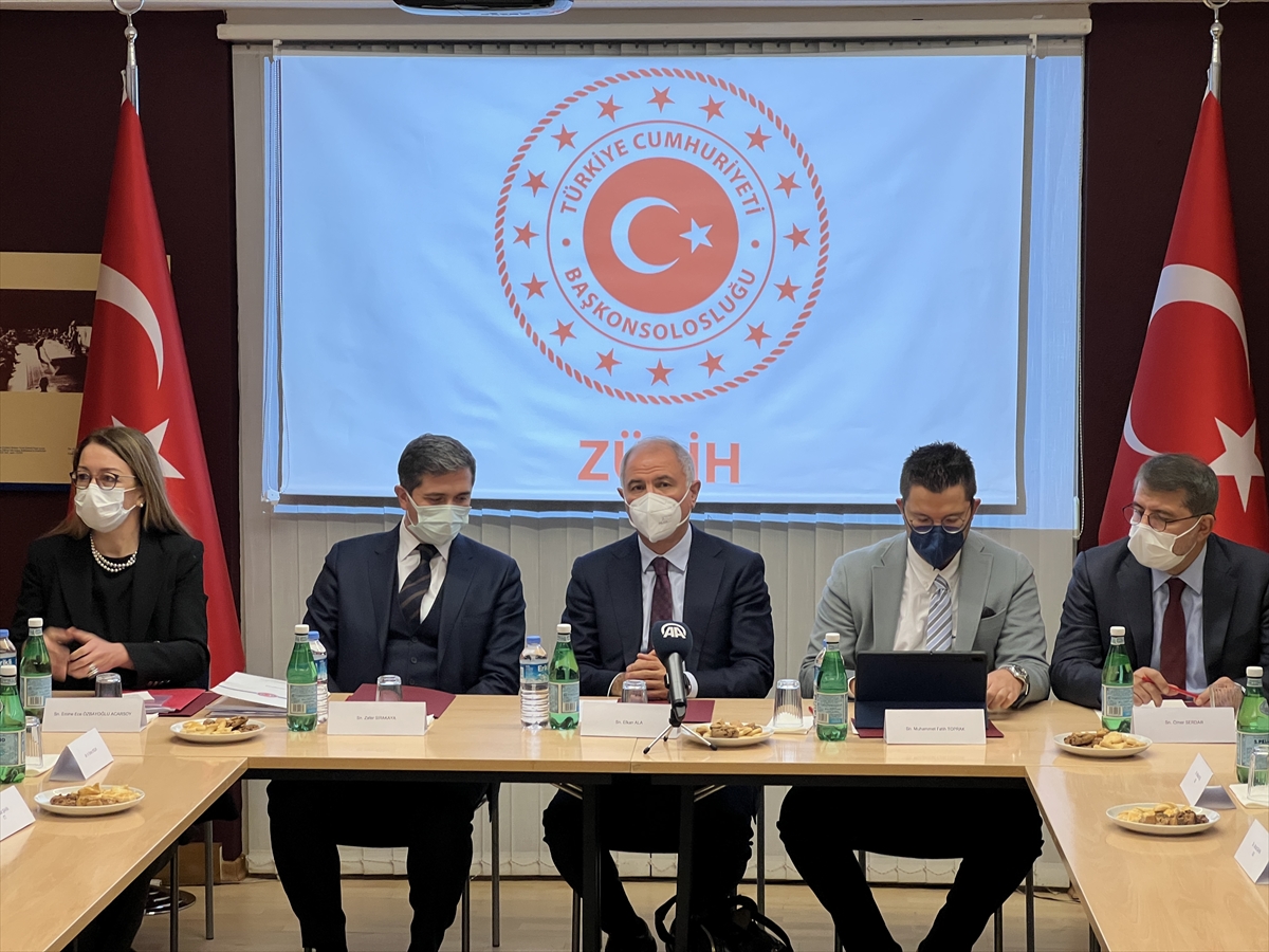 AK Parti Genel Başkan Yardımcısı Ala, Zürih'te Türk STK'lerin temsilcileriyle görüştü:
