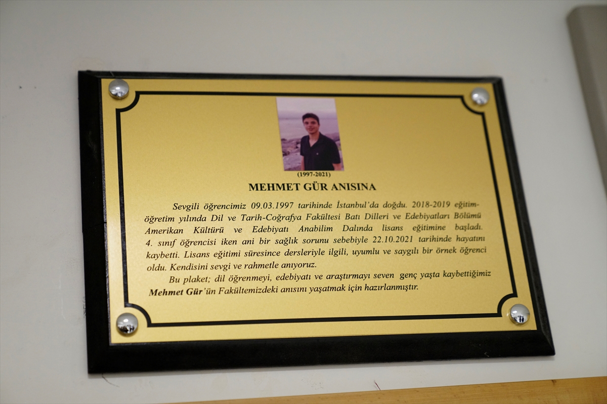 Ankara Üniversitesi, genç yaşta ölen öğrencilerinin isimlerini fakültelerinde yaşatacak