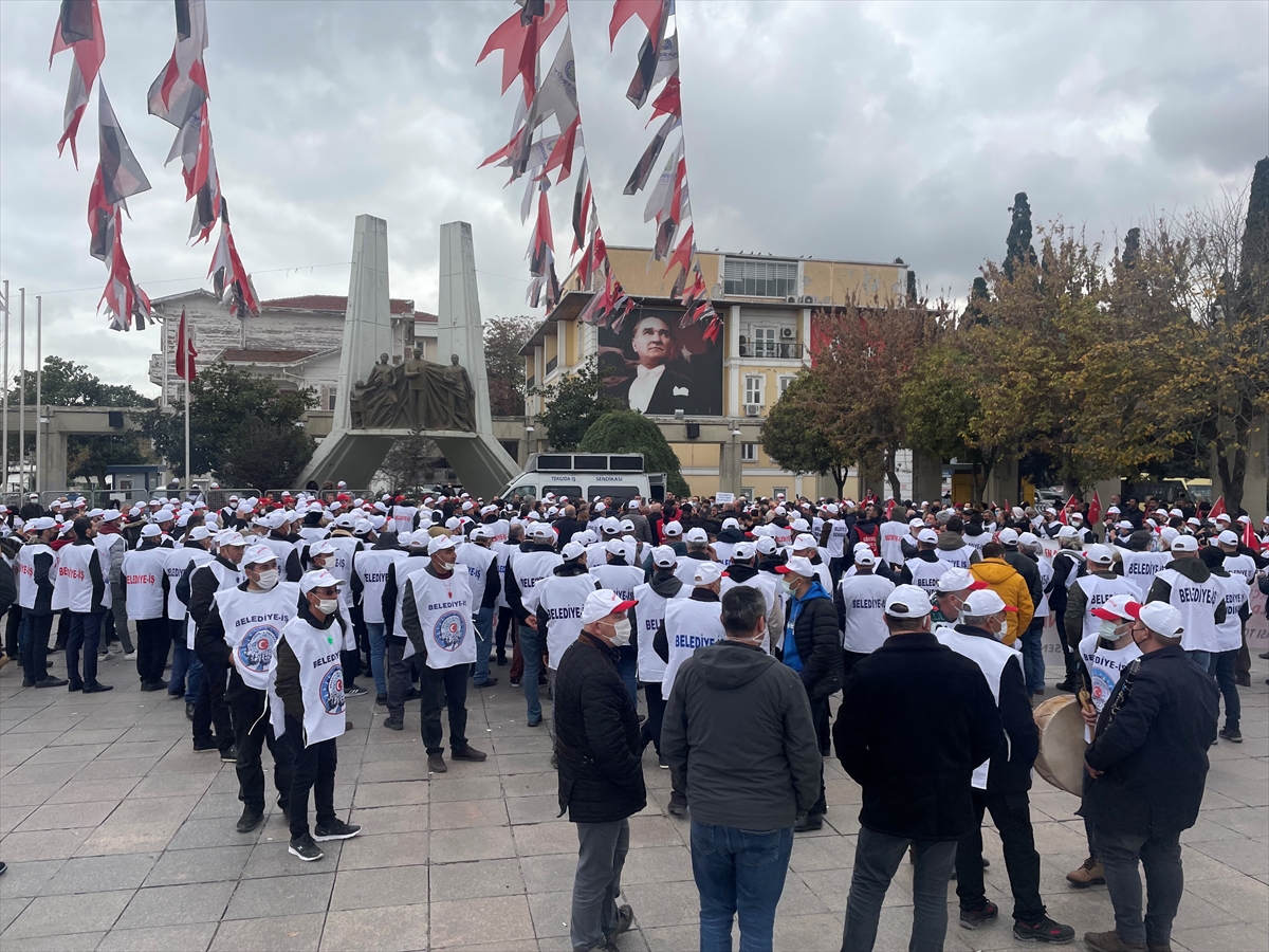 Bakırköy Belediyesi işçileri grevlerinin 32. gününde