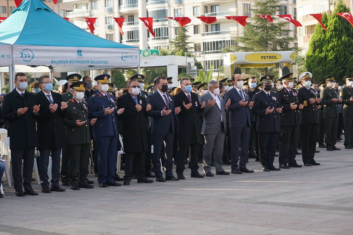 Balıkesir'de şehit olan polis memuru için tören düzenlendi