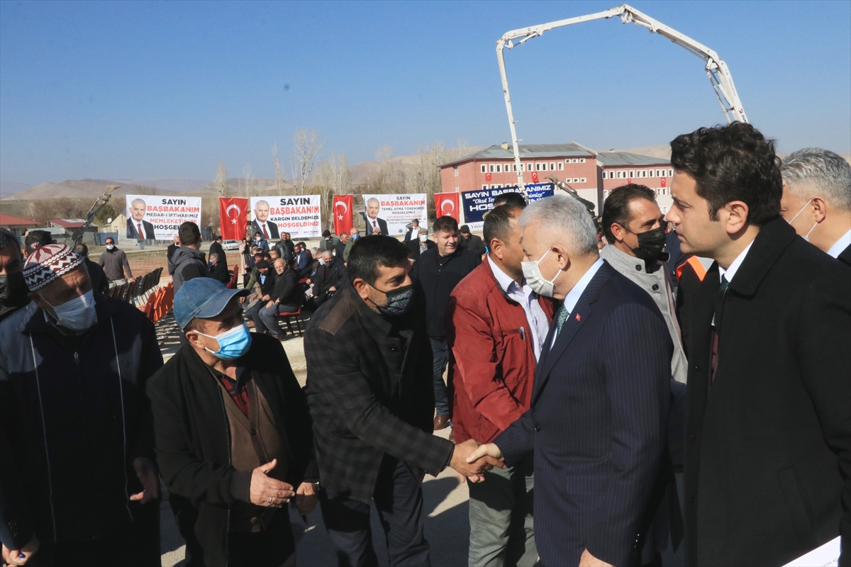 Binali Yıldırım Erzincan'da okul inşaatı temel atma töreninde konuştu: