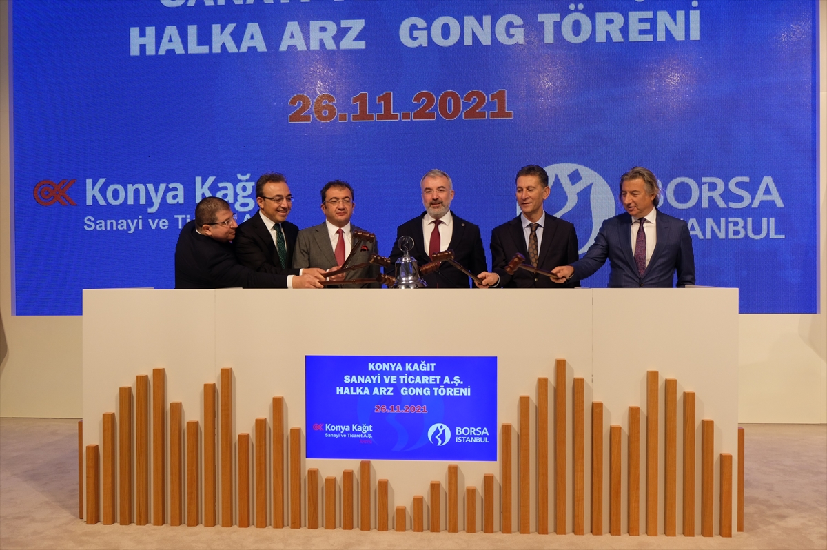 Borsa İstanbul'da gong Konya Kağıt AŞ için çaldı