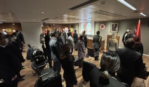 BRÜKSEL (AA) – Türkiye'nin Brüksel Büyükelçiliğinde, Türkiye Cumhuriyeti'nin kurucusu Gazi