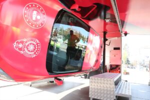 ÇORUM (AA) – Çorum'a getirilen emniyet kemeri simülatörü ile vatandaşlara,