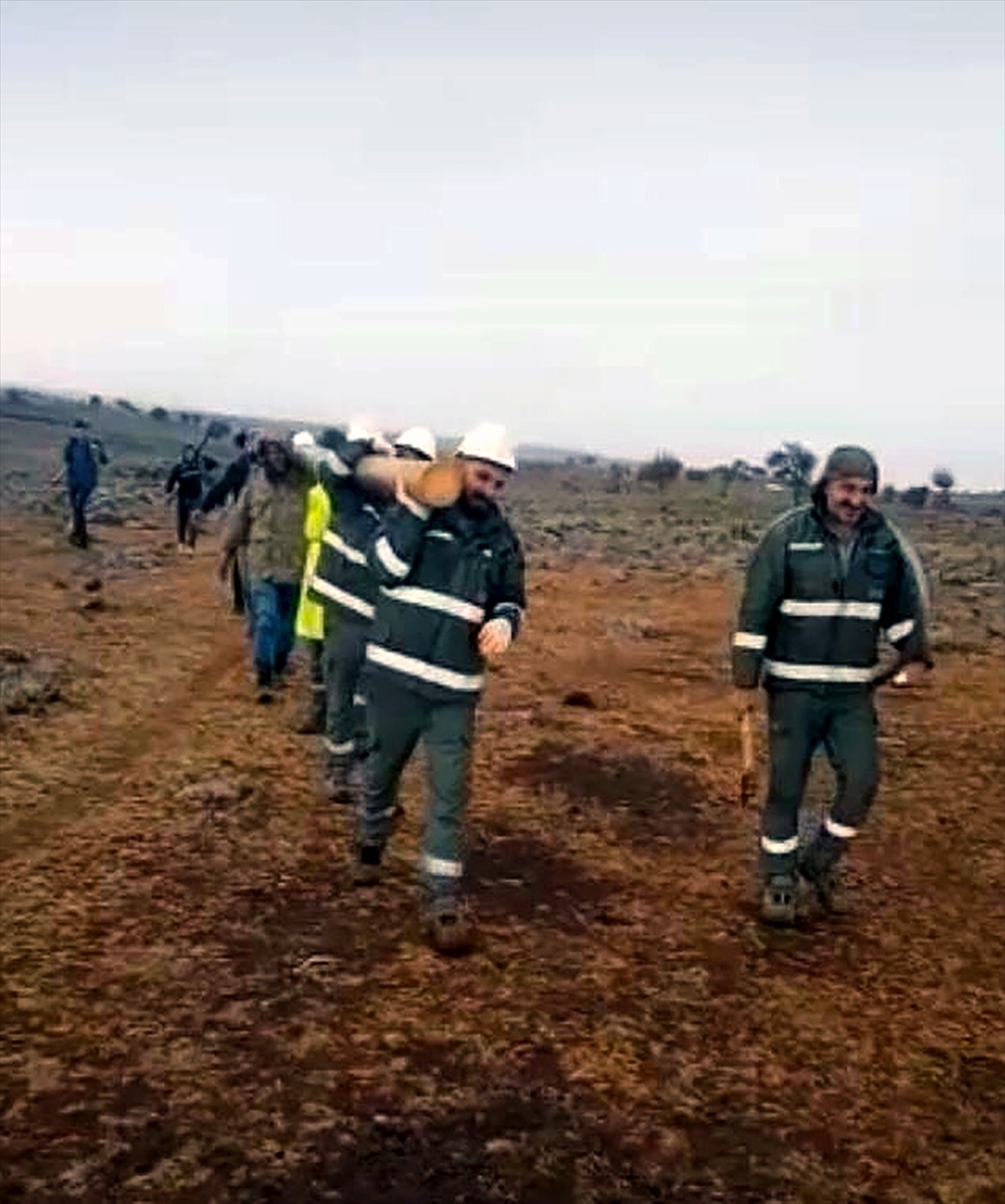 DEDAŞ ekipleri arızayı gidermek için 200 kilogramlık direği omuzlarında 1,5 kilometre taşıdı