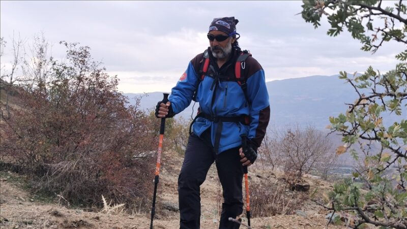 “Anadolu Parsı” olmayı hedefleyen dağcı 48’inci tırmanışını Kırşehir’de yaptı