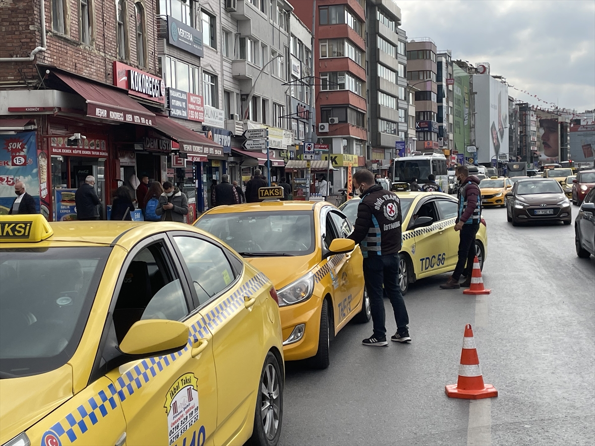 İstanbul'da taksicilere yönelik denetimler sürüyor