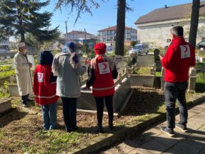 DÜZCE (AA) – Suriye'nin kuzeyinde görevli Türk Kızılay ekibinin bulunduğu