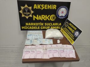 KONYA (AA) – Konya'nın Akşehir ilçesinde tırda 466 gram sentetik