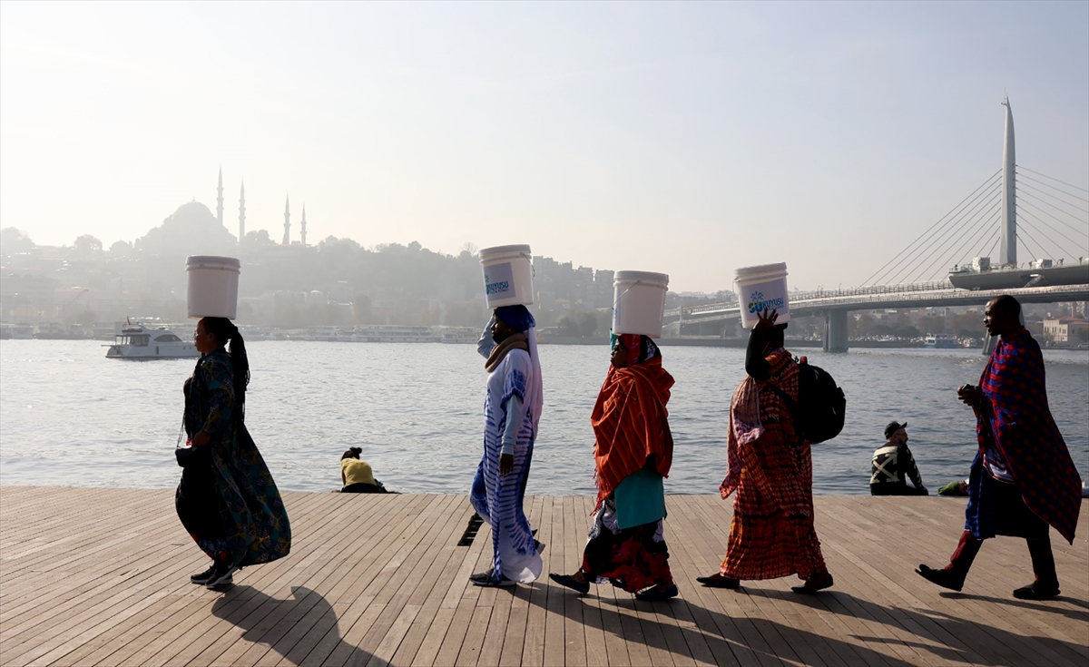 Masailer'den, kovalarla İstanbul’dan dünyaya su mesajı