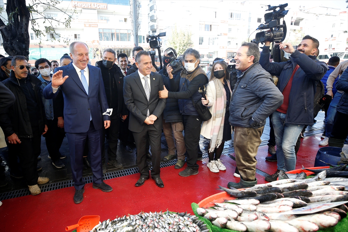 Memleket Partisi Genel Başkanı İnce, Kayseri'de esnafı ziyaret etti