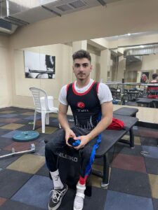 DÜZCE (AA) – Bedensel engelli milli halterci Muhammed Kaan Aktürk,