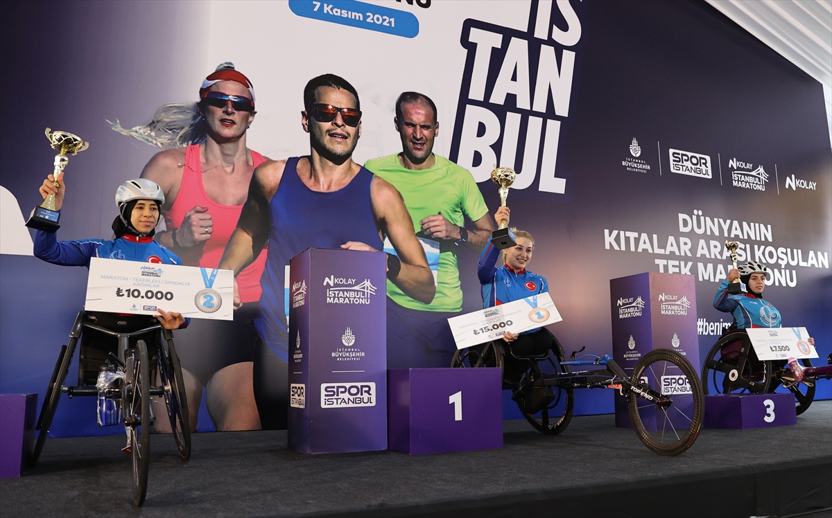 N Kolay 43. İstanbul Maratonu'nun ödül töreni yapıldı