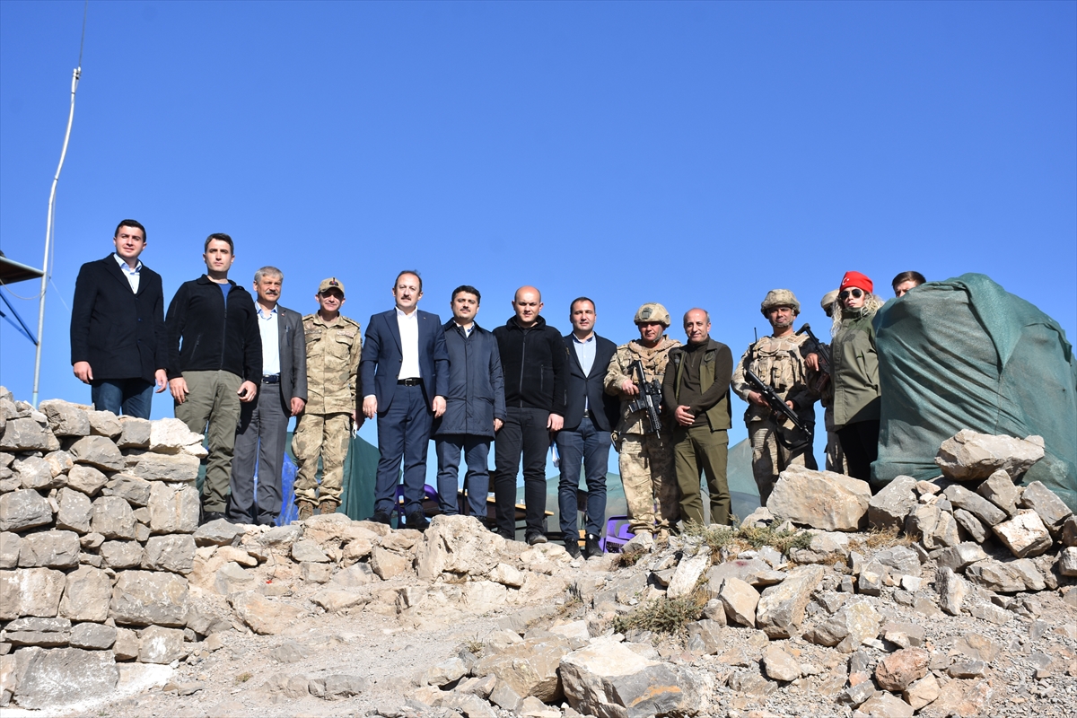 Şırnak Valisi Pehlivan, terörden temizlenen Cudi Dağı'nın Sefine bölgesini inceledi: