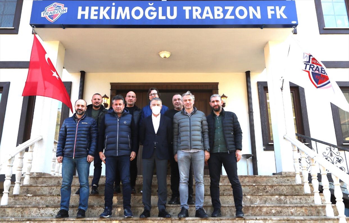 Trabzonspor Başkanı Ahmet Ağaoğlu, Hekimoğlu Trabzon'u ziyaret etti