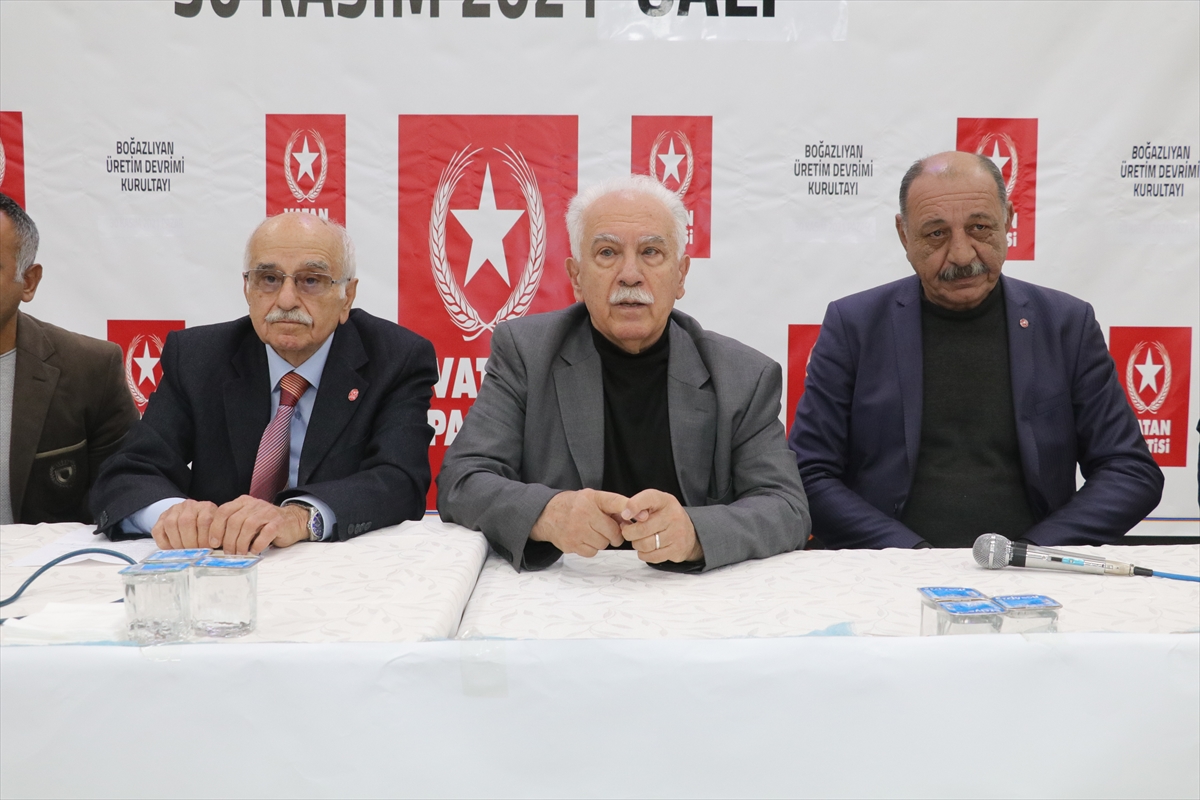 Vatan Partisi Genel Başkanı Perinçek, Yozgat'ta “Üretim Devrimi Kurultayı”na katıldı