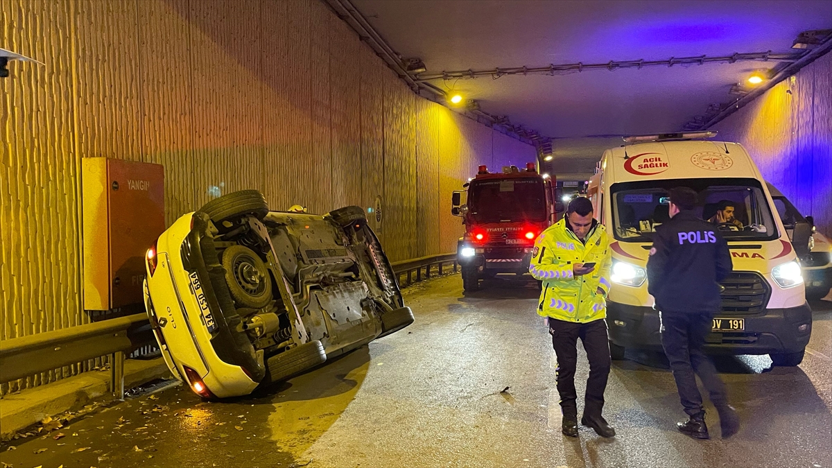 Beşiktaş'taki trafik kazasında 1 kişi yaralandı