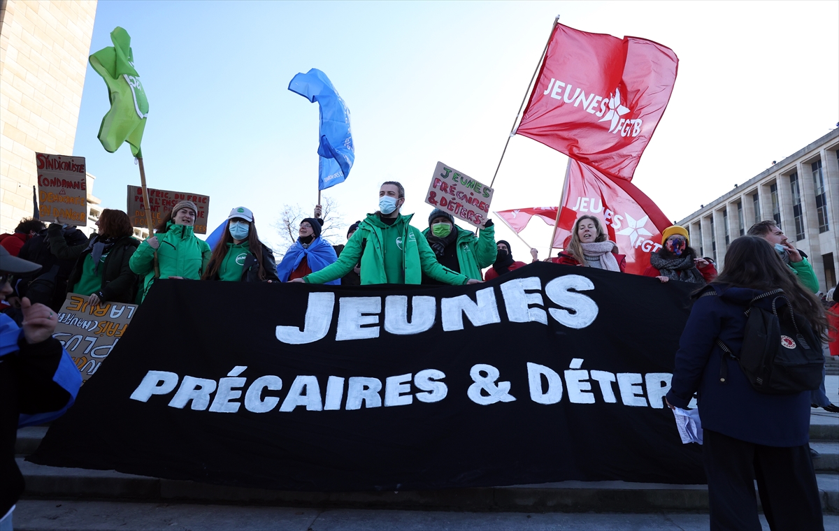 Belçika'da binlerce işçiden hükümete: “Her şey zamlanıyor, ücretlerimiz hariç”