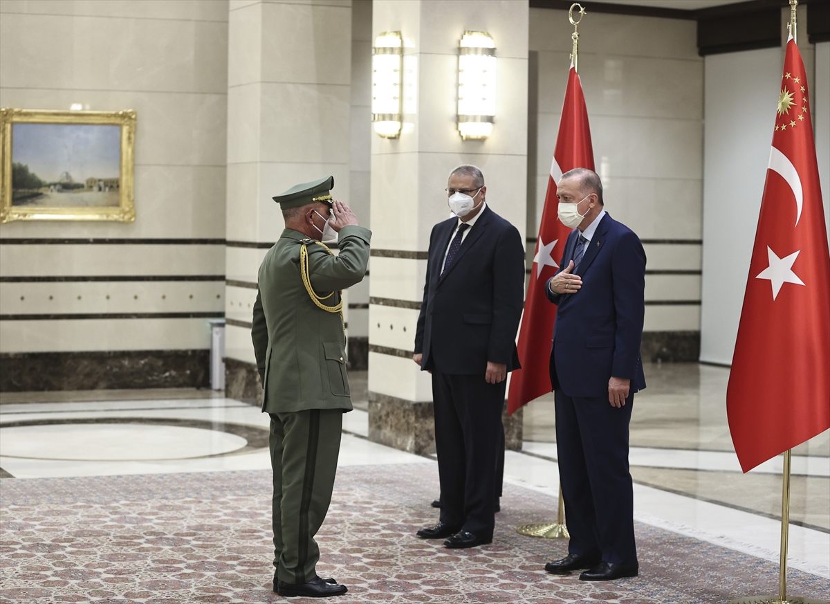 Cezayir Büyükelçisi Mımounı, Cumhurbaşkanı Erdoğan'a güven mektubu sundu